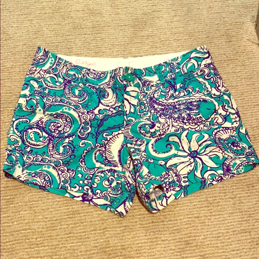 Lilly Pulitzer Callahan shorts sea be seen size12